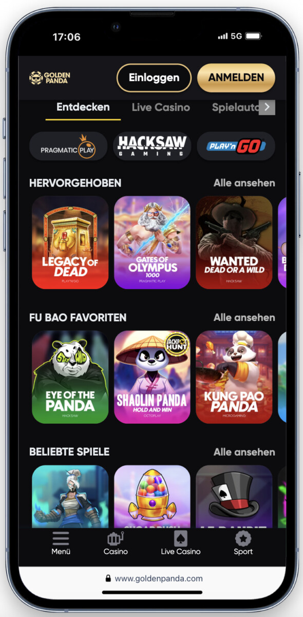 golden panda casino ohne verifizierung