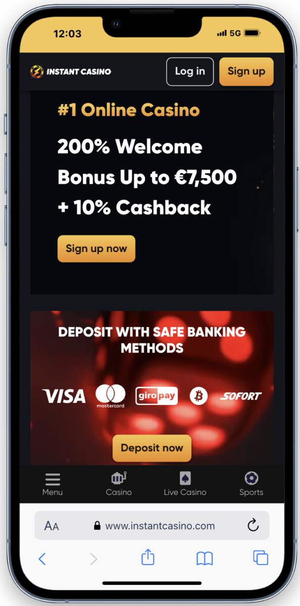 instant casino bonus crab
