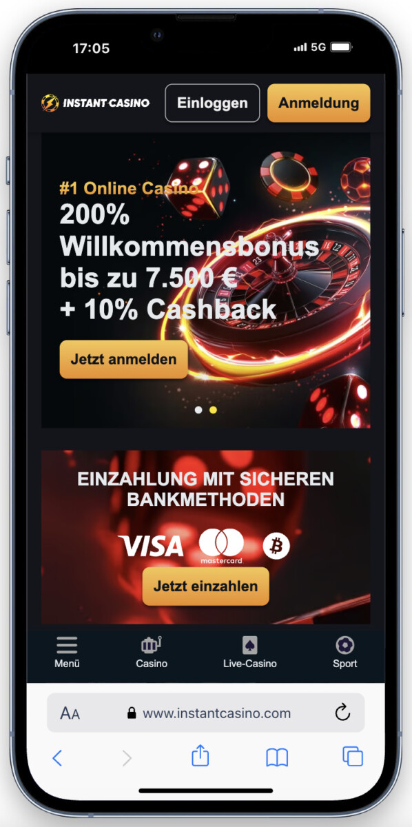 instant casino ohne verifizierung