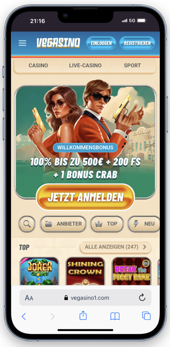 vegasino krypto casino