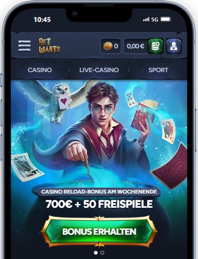 Betwarts Online Casino Testsieger der Woche.