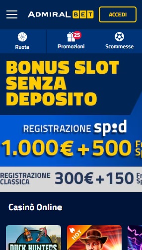AdmiralBet è una piattaforma in cui poter giocare facilmente ad Aviator casino e sue varianti