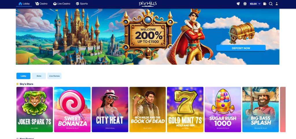 SkyHills nieuw online casino Nederland 2025