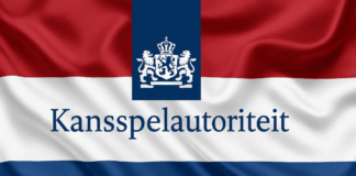 Kansspelautoriteit logo op Nederlandse vlag