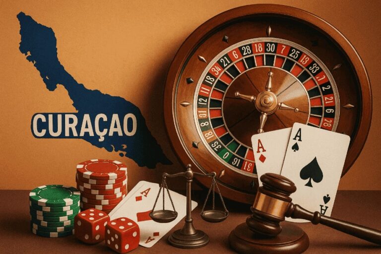 Casino en juridische elementen naast het eiland Curaçao. Een indicatie van een legale strijd tussen een online casino en het Gerecht van Curaçao