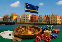 Casino elementen voor een achtergrond van eiland Curaçao