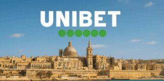 unibet logo op foto van malta
