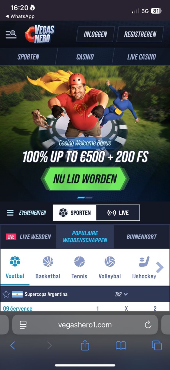 vegas hero Sign-up-om-Cruks-te-omzeilen