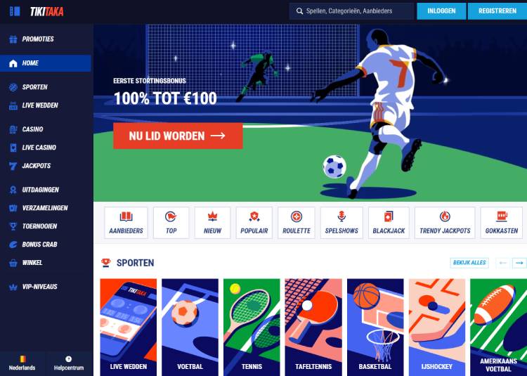 Geniet van een uitstekend spelaanbod bij dit casino zonder Cruks: TikiTaka