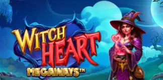 Logo och huvudkaraktär i spelet Pragmatic Play lanserar Witch Heart Megaways från Pragmatic Play