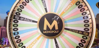 Lyckohjul från Evolutions casinospel Monopoly live.