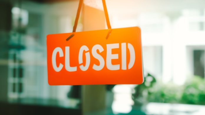 Closed sign