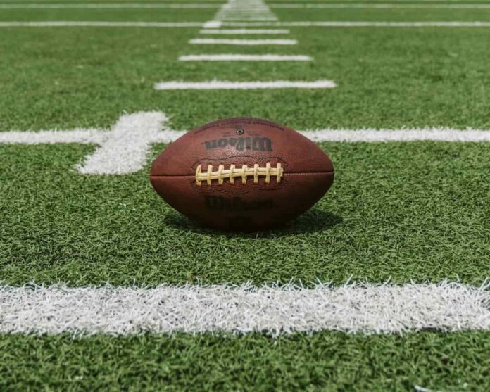 nfl-aristocrat-slot NFL ball on pitch