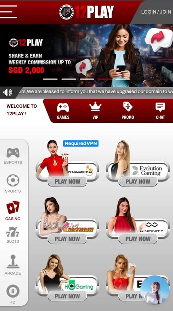 12play malaysia casino online