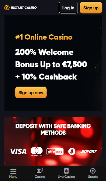 Instant Sports - top bitcoin betting site 