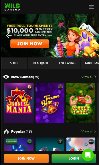Bovada alternative Wild Casino