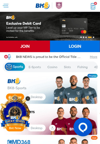 BK8 Online Casino Lobby - Best Online Casinos in Singapore