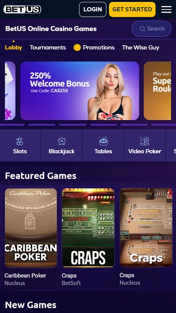BetUS Casino - Craps