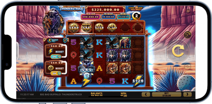 Big Bad Buffalo Thunderstruck Mobile Slot CasinoBeats 