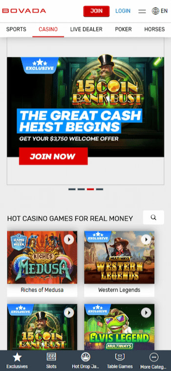 Bovada Casino best for quick withdrawals and Vegas online slots