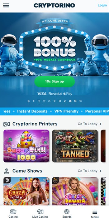 cryptorino casino telegram