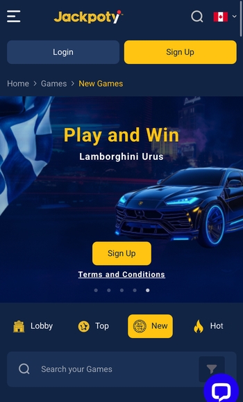 Jackpoty new Canadian casino site