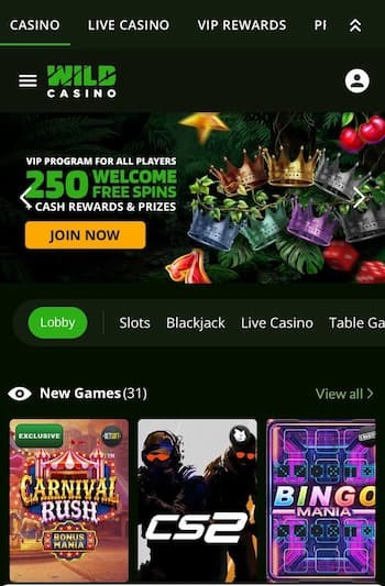 Wild Casino California Casinos US