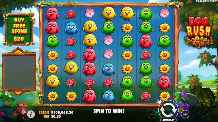 Egg Rush online slot in the UK 