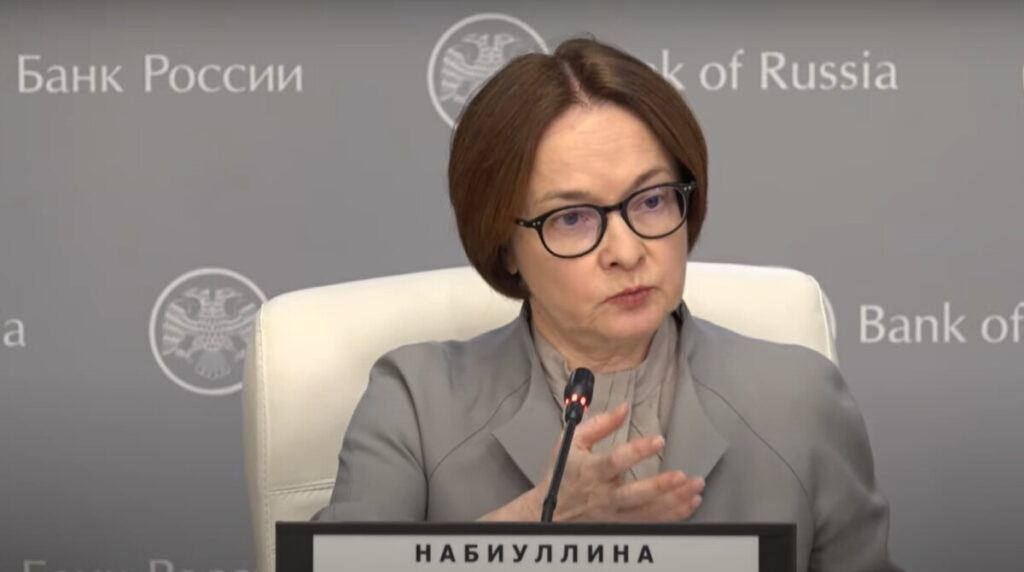 Russian Central Bank Governor Elvira Nabiullina.