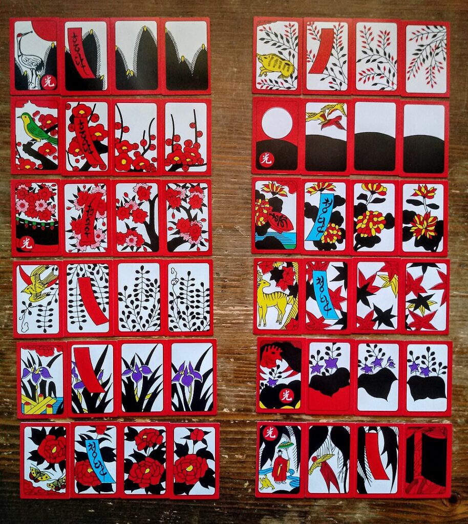 A deck of hwatu cards.