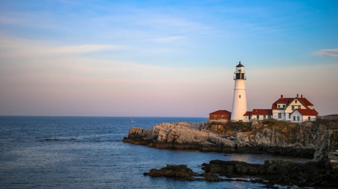 Portland Headlight at Dusk Portland Headlight at Dusk
