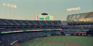 baseball park in Oakland California