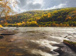 A landscape of a spot in West Virginia