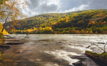 A landscape of a spot in West Virginia