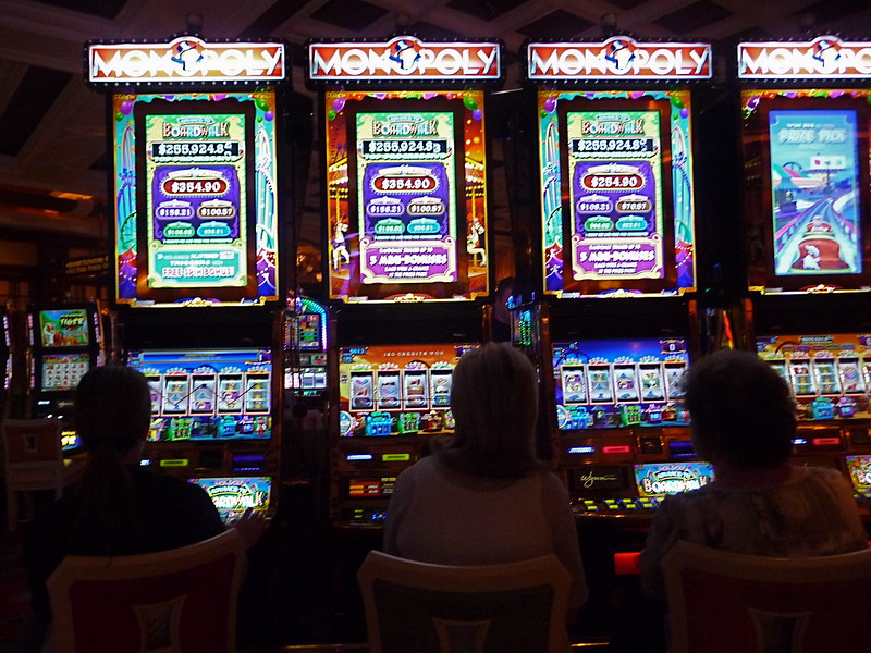 Monopoly-themed slot machines in Las Vegas.
