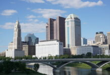 Columbus, OH from the Main Street Bridge