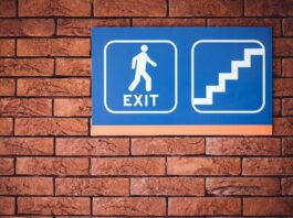 Exit sign