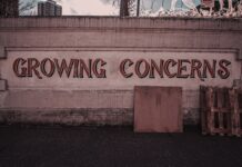 Growing Concerns wall sign