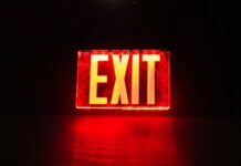 Red Exit Sign