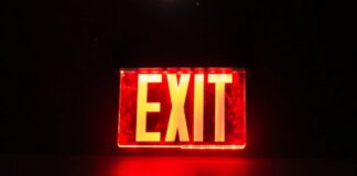 Red Exit Sign