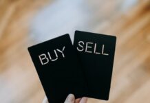Buy and Sell cards relating to stock markets