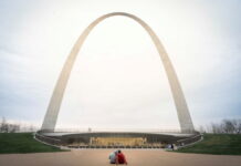 The Gateway Arch in St. Louis, Missouri