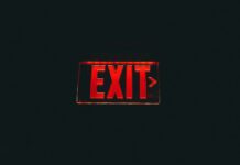 Exit sign